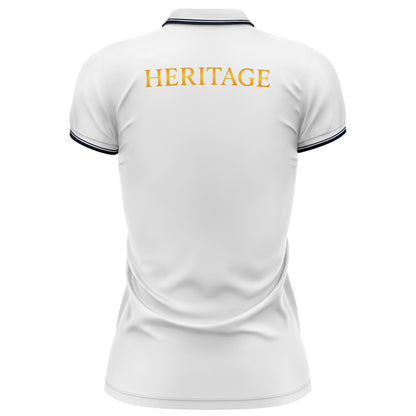 Polo femme ADN Heritage – maille piquée premium, coupe cintrée dos