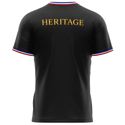 T-shirt ADN Heritage noir–dos- coton 100%, sérigraphie française premium